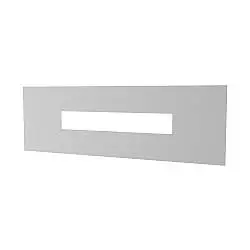 Applique Moderna Rettangolare Wally Metallo Grigio 1 Luce 2G11 49Cm