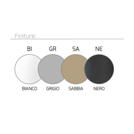 Applique Moderna Rettangolare Wally Metallo Grigio 1 Luce 2G11 49Cm | Top Light