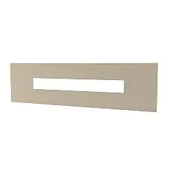 Applique Moderna Rettangolare Wally Metallo Sabbia 1 Luce 2G11 56Cm