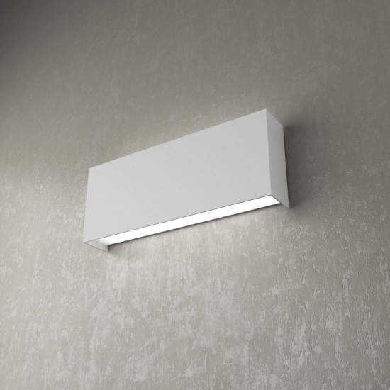 Applique Moderna Wally Metallo Grigio 2 Luci 2G11 30Cm 1138_A30-GR