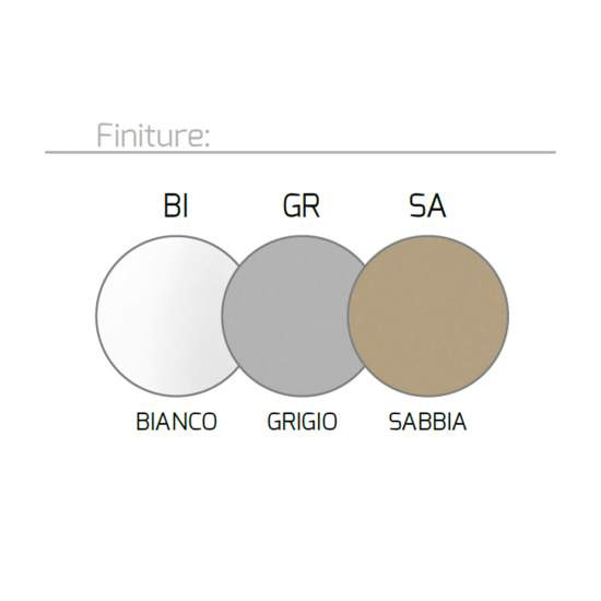 Applique Moderna Wally Metallo Grigio 2 Luci 2G11 30Cm 1138_A30-GR