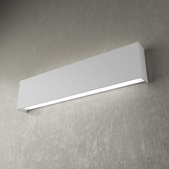 Applique Moderna Wally Metallo Grigio 2 Luci 2G11 50Cm 1138_A50-GR