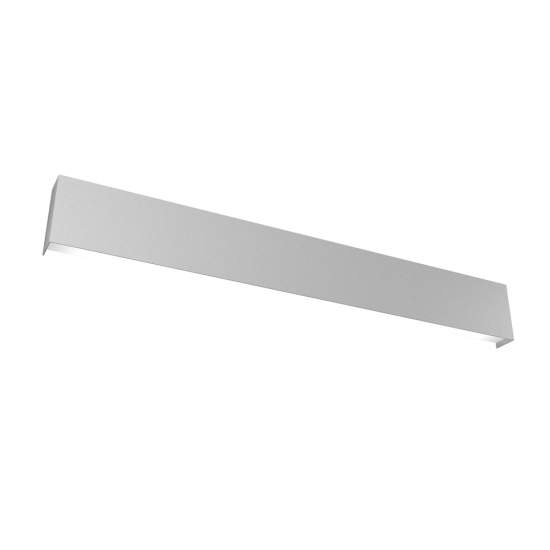 Applique Moderna Wally Metallo Grigio 4 Luci 2G11 90Cm 1138_A90-GR
