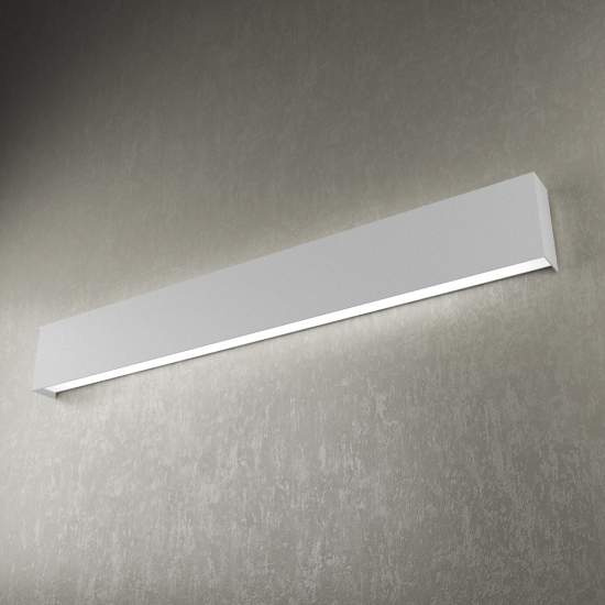 Applique Moderna Wally Metallo Grigio 4 Luci 2G11 90Cm 1138_A90-GR