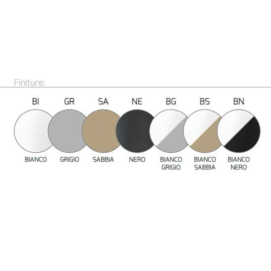 Plafoniera Moderna Rett. 2 Moduli Wally Metallo Bianco E Sabbia 2 Luci 2G11 71Cm 1138_M2-BS