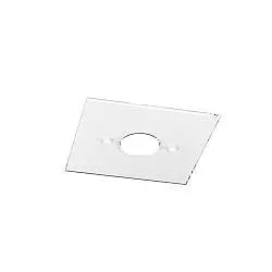 Plafoniera Moderna Path Vetro Bianco 1 Luce Gx53