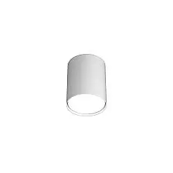 Plafoniera Moderna Cilindrica Shape Metallo Bianco 1 Luce Gx53 10Cm