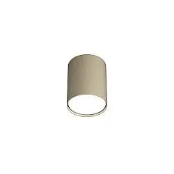 Plafoniera Moderna Cilindrica Shape Metallo Sabbia 1 Luce Gx53 10Cm