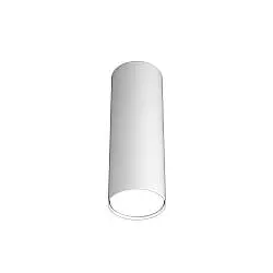 Plafoniera Moderna Cilindrica Shape Metallo Bianco 1 Luce Gx53 25Cm