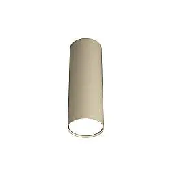 Plafoniera Moderna Cilindrica Shape Metallo Sabbia 1 Luce Gx53 25Cm