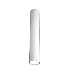 Plafoniera Moderna Cilindrica Shape Metallo Bianco 1 Luce Gx53 50Cm