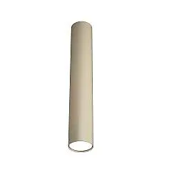 Plafoniera Moderna Cilindrica Shape Metallo Sabbia 1 Luce Gx53 50Cm