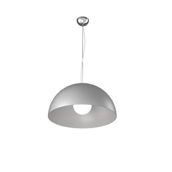 Sospensione Contemporanea Cup Metallo Grigio 1 Luce E27 D.35Cm 1144_S35-GR