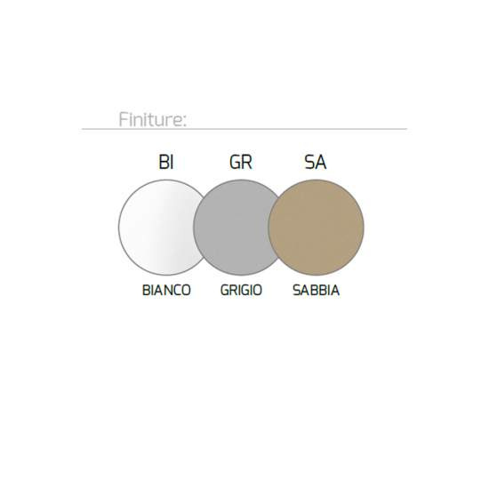 Applique Moderna Rumble Metallo Grigio 1 Luce 2G11 57,5Cm 1147_A60-GR