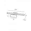 Applique Moderna Flexa Metallo Cromo Diffusore Acrilico Led 8W Luce Calda 1149_APC-CR