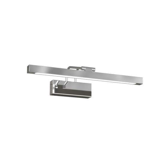 Applique Moderna Flexa Metallo Nichel Sat Diffusore Acrilico Led 8W Luce Calda 1149_APC-NS