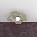 Plafoniera Moderna Ripples Metallo Sabbia 1 Luce E27 D.50Cm 1158_PL50-SA