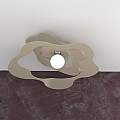 Plafoniera Moderna Ripples Metallo Sabbia 1 Luce E27 D.70Cm 1158_PL70-SA