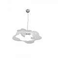 Sospensione Moderna Ripples Metallo Bianco 1 Luce E27 D.50Cm 1158_S50-BI