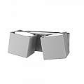 Applique Moderna Rotation Metallo Grigio 2 Luci Gx53 1160_2-GR
