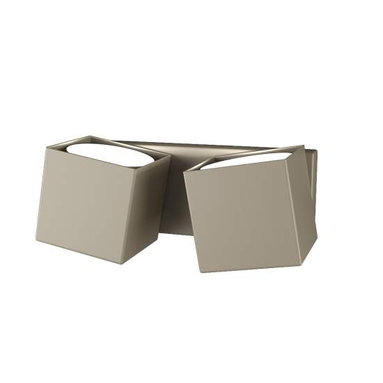 Applique Moderna Rotation Metallo Sabbia 2 Luci Gx53 1160_2-SA