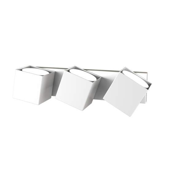 Applique Moderna Rotation Metallo Bianco 3 Luci Gx53 1160_3-BI