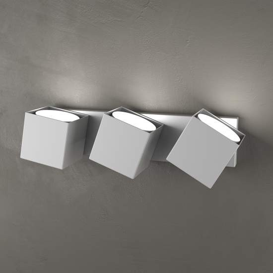 Applique Moderna Rotation Metallo Grigio 3 Luci Gx53 1160_3-GR