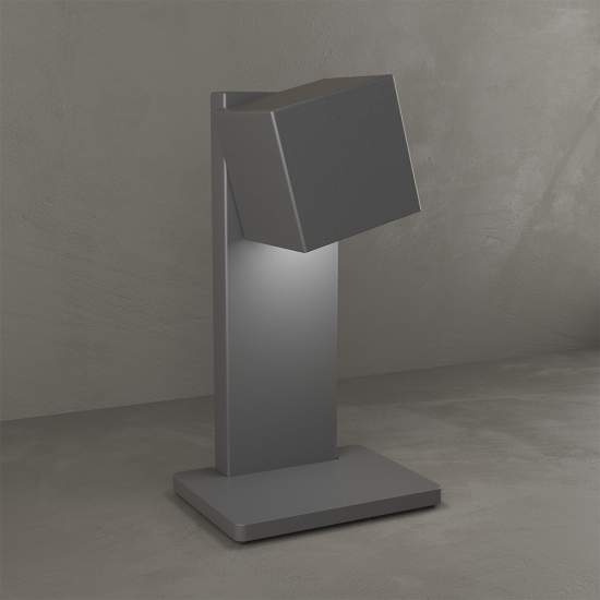 Lampada Scrivania-Ufficio Moderna Rotation Metallo Grigio Antracite 1 Luce Gx53 1160_P-GA