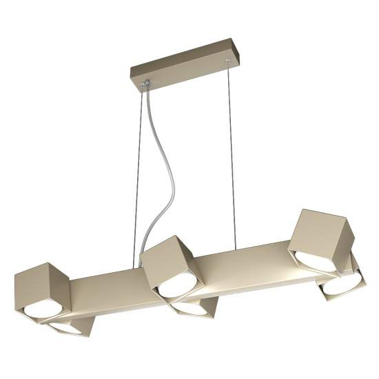 Sospensione Moderna Rotation Metallo Sabbia 6 Luci Gx53 1160_S6-SA