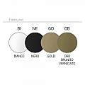 Plafoniera Moderna Quadrata Four Squares Alluminio Oro Led 90W 1162_70-GO
