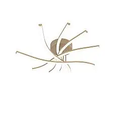 Plafoniera Moderna Tornado Alluminio Oro Led 45W