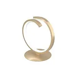 Abatjour Moderno Tornado Alluminio Oro Led 8W