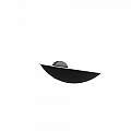Applique Contemporanea Mood Metallo Nero Vetro Bianco 6 Luci Gx53 1165_A-NE
