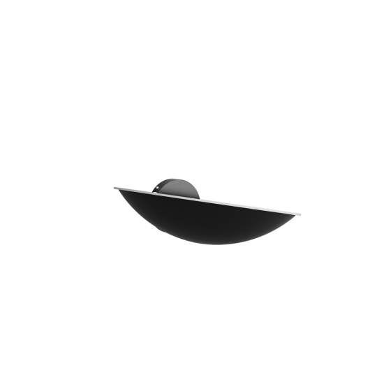 Applique Contemporanea Mood Metallo Nero Vetro Bianco 6 Luci Gx53 1165_A-NE