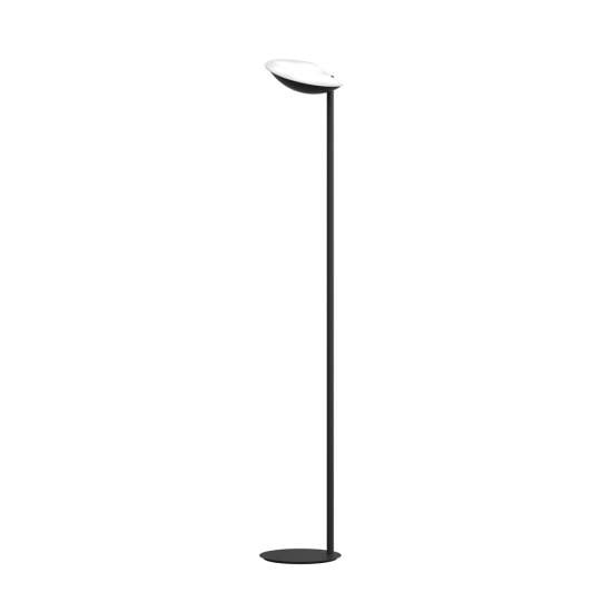 Piantana Contemporanea Mood Metallo Nero Vetro Bianco 6 Luci Gx53 1165_T-NE