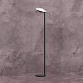 Piantana Contemporanea Mood Metallo Nero Vetro Bianco 6 Luci Gx53 1165_T-NE