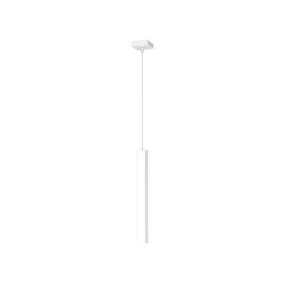 Sospensione Moderna Square Tube Metallo Bianco 1 Luce Gu10 1173_S1-BI