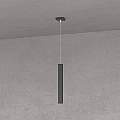 Sospensione Moderna Square Tube Metallo Nero 1 Luce Gu10 1173_S1-NE