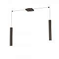 Sospensione Moderna Square Tube Metallo Marrone 2 Luci Gu10 1173_S2-MA