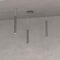 Sospensione Moderna Square Tube Metallo Grigio Antracite 3 Luci Gu10 1173_S3-GA