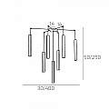 Sospensione Moderna Square Tube Metallo Bianco 7 Luci Gu10 1173_S7-BI