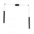 Sospensione Moderna Round Tube Metallo Nero 2 Luci Gu10 1174_S2-NE