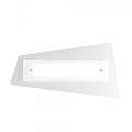 Applique Contemporanea Unusual Metallo Bianco E Vetro Chiaro Satinato 2 Luci E27 1175-AG