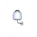 Applique Contemporanea Double Skin Beta Metallo Cromo Vetro Blu 1 Luce E27 1176CR_A_BETA-BL