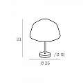 Lampada Contemporanea Double Skin Beta Metallo Cromo Vetro Trasp. 1 Luce E27 1176CR_P_BETA-TR