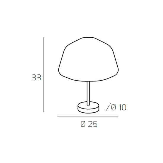 Lampada Contemporanea Double Skin Beta Metallo Cromo Vetro Trasp. 1 Luce E27 1176CR_P_BETA-TR