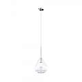 Sospensione Contemporanea Kona Metallo Cromo Vetro Trasparente 1 Luce E27 1177CR_S1-TR