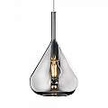 Sospensione Contemp Rett Kona Metallo Cromo Vetro Fumè 3 Luci E27 1177CR_S3R-FU