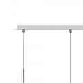 Sospensione Contemp Rett Kona Metallo Cromo Vetro Trasparente 3 Luci E27 1177CR_S3R-TR