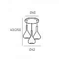 Sospensione Contemporanea Tonda Kona Metallo Cromo Vetro Trasparente 3 Luci E27 1177CR_S3T-TR